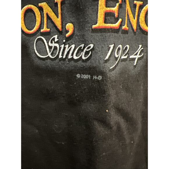 VTG Y2K Harley Davidson WARR’S London England T-Shirt Men's XXL Made in USA, NEW - Picture 3 of 8
